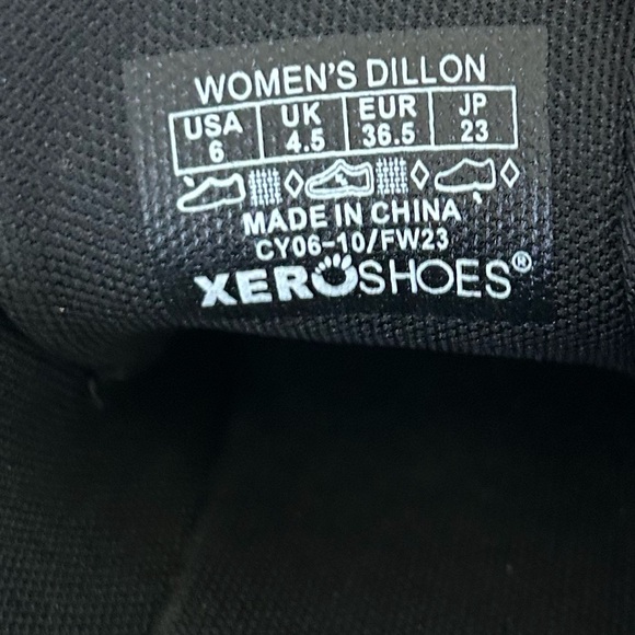 XERO NWT! Women’s ‘DILLON’ Shoes Black White Slip-Ons Barefoot Classic Sneaker 6 - Picture 5 of 14